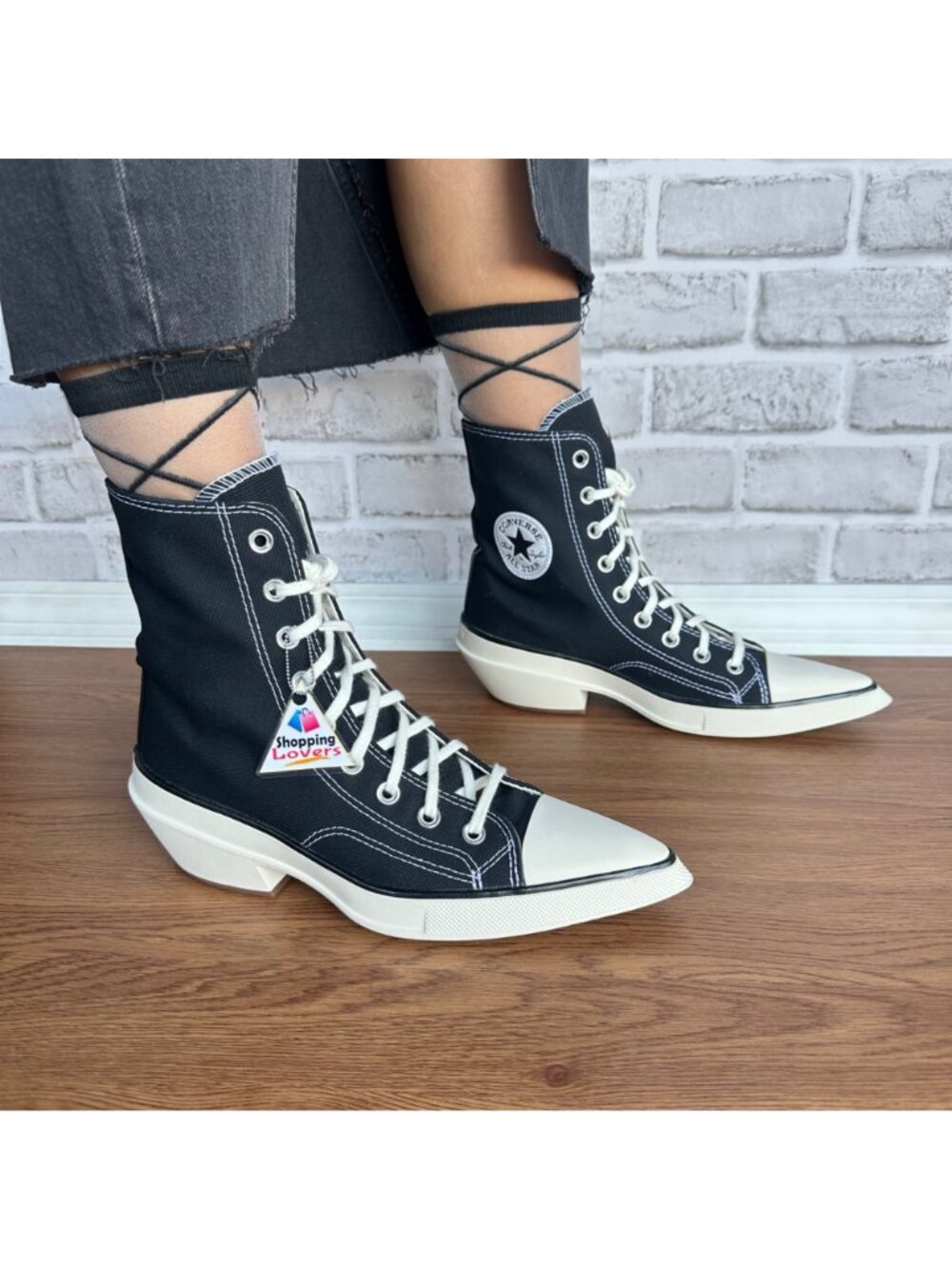❤️Converse Chuck 70 De Luxe Pointed Toe Hi 7.5 Womens Shoes Canvas Black A13016C - Picture 2 of 11